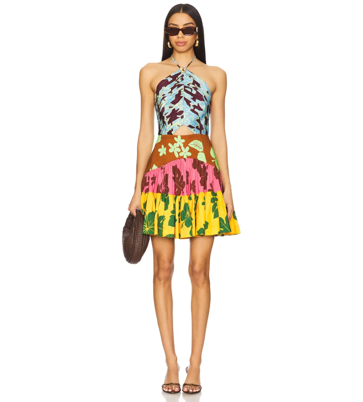 Alemais Poppy Spliced Mini Dress Size 10 for rent on The Volte - main image