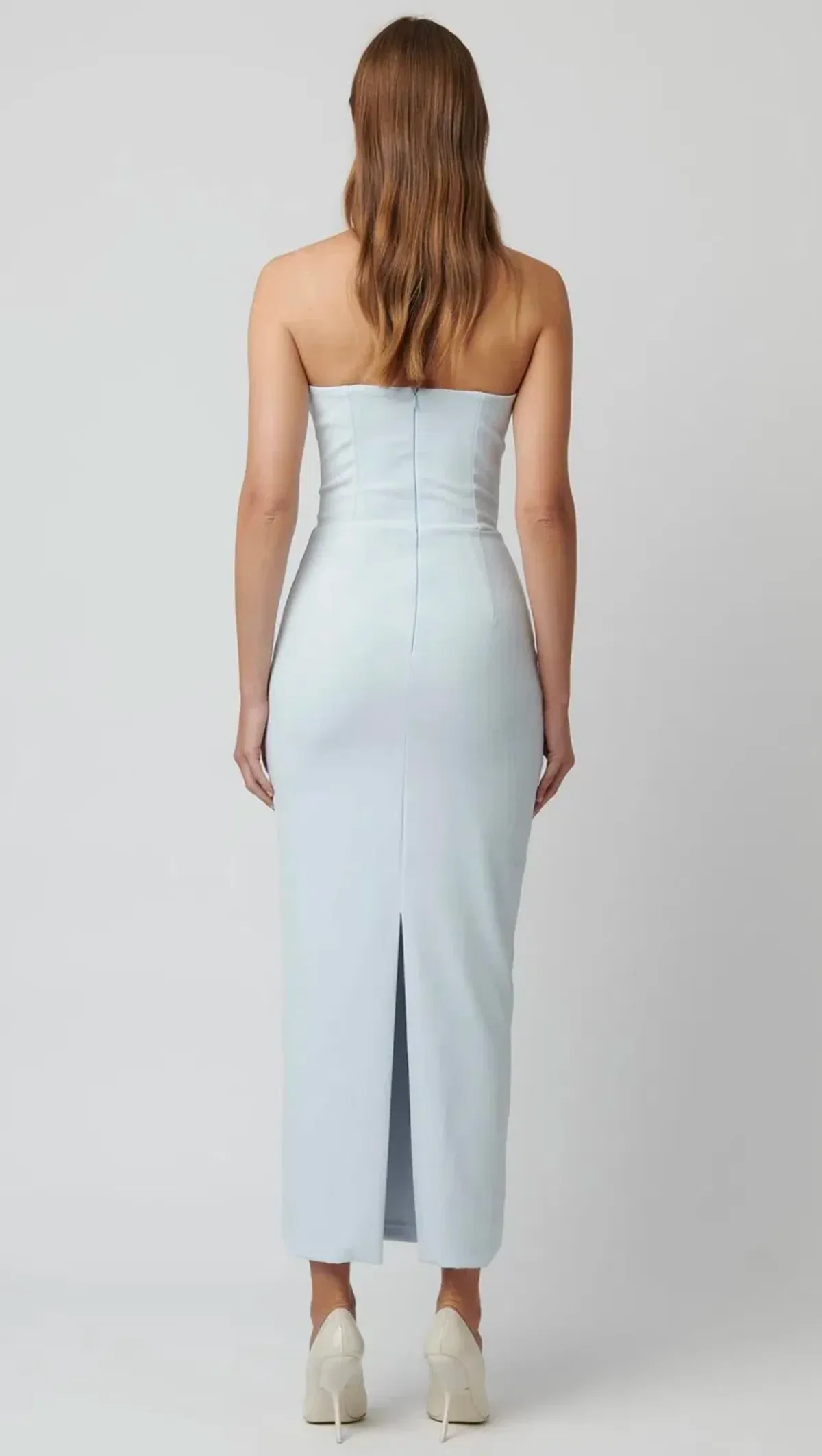 Effie Kats Rozela Midi Dress Ice Blue Size 12 - Image 4