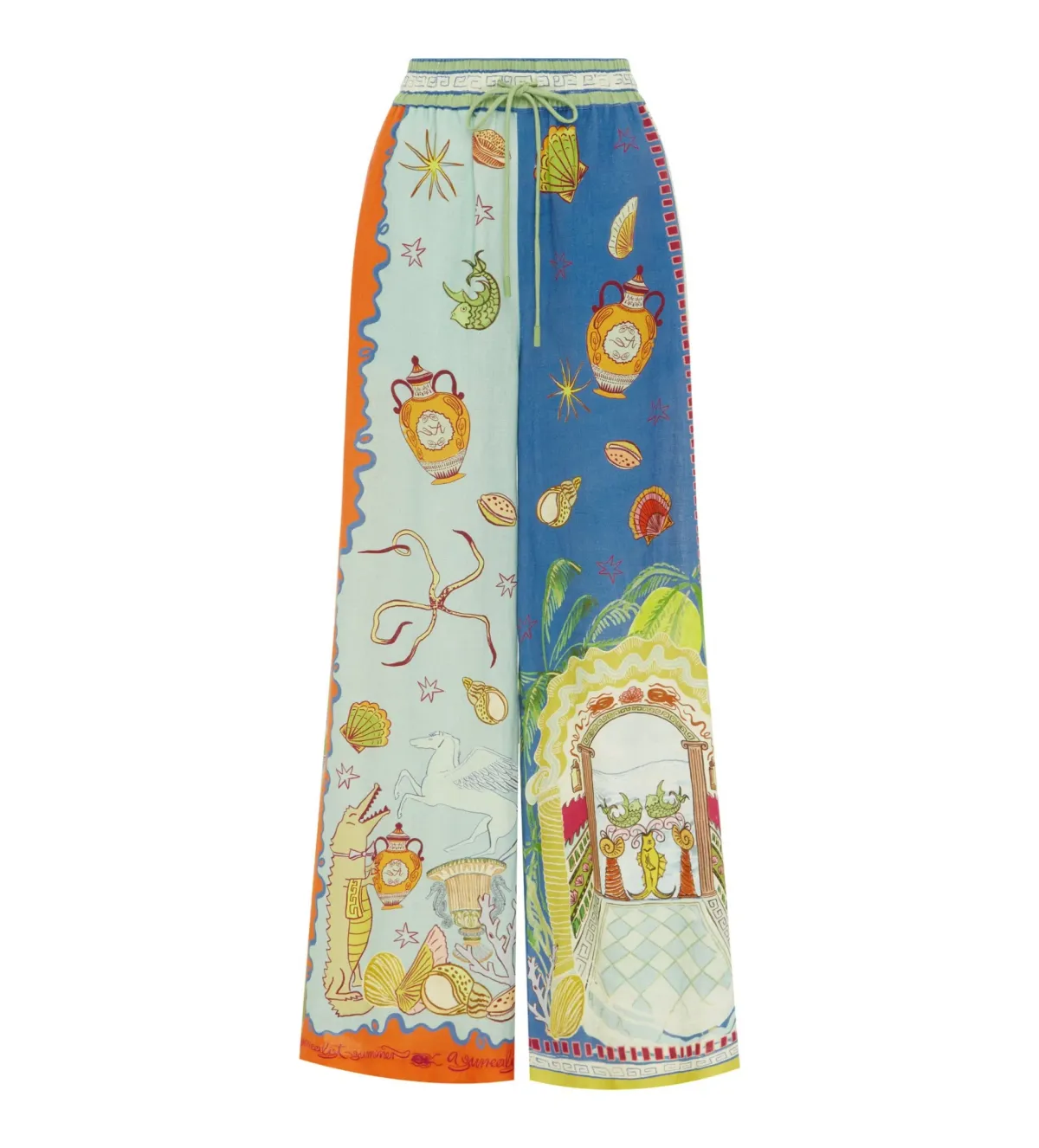 Alemais Surrealist Summer Pant Multi Size AU 10  - Image 3