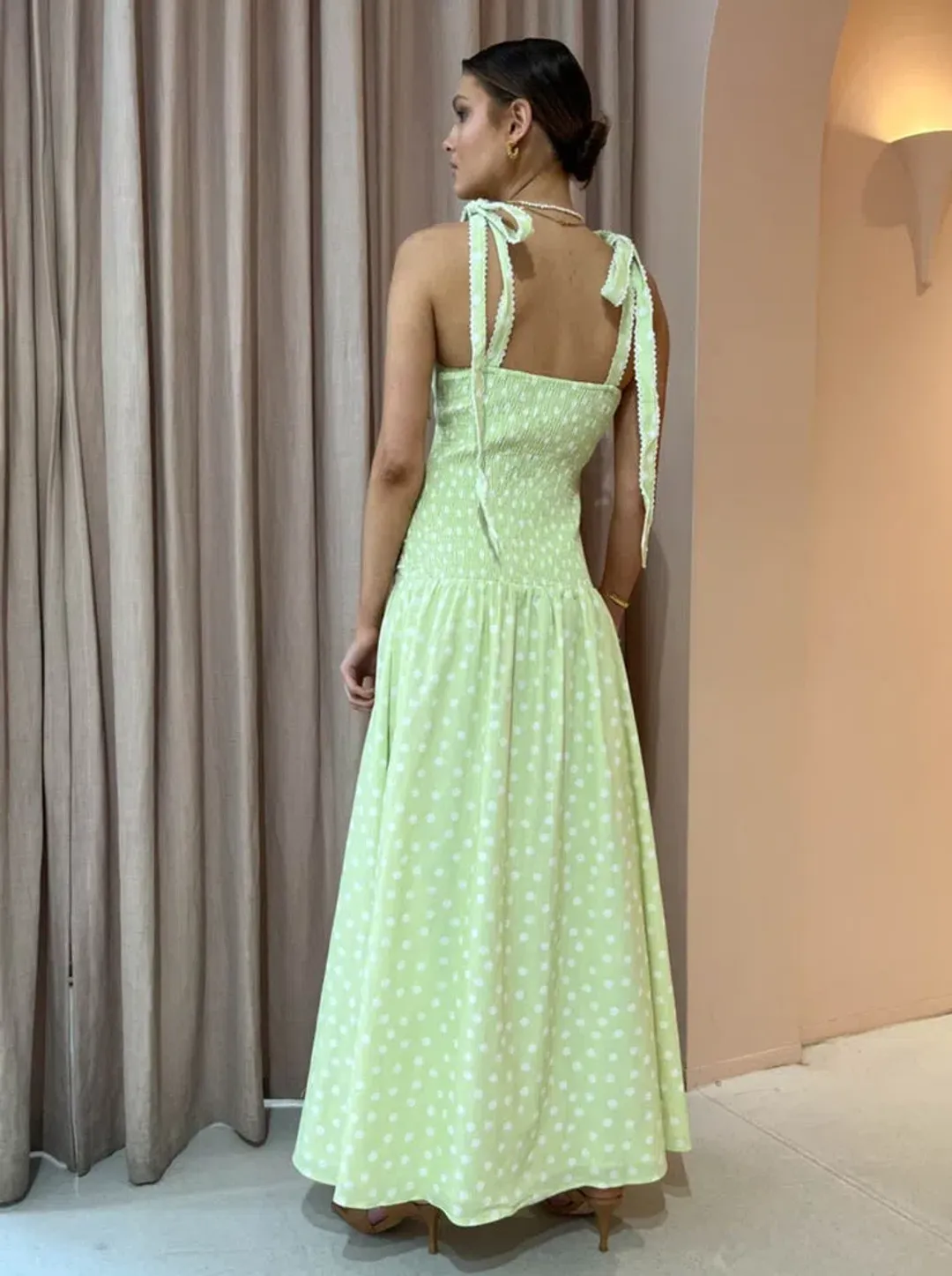Issy Adore Maxi Dress Green Size 8 for rent on The Volte - main image