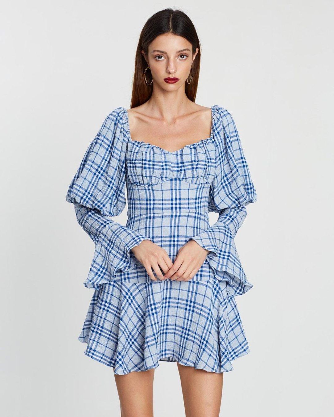 Mossman Crossing Paths Blue Dress 8 for rent on The Volte - main image