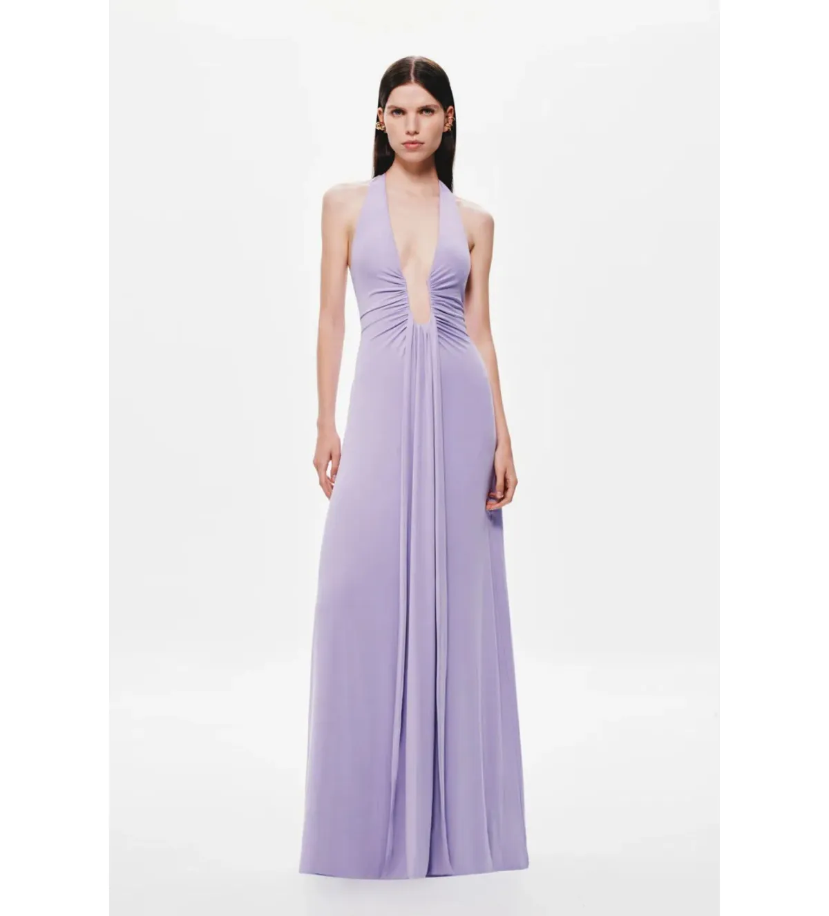 Misha Jennifer Cupro Maxi Dress Lilac Size 6/XS - Image 1