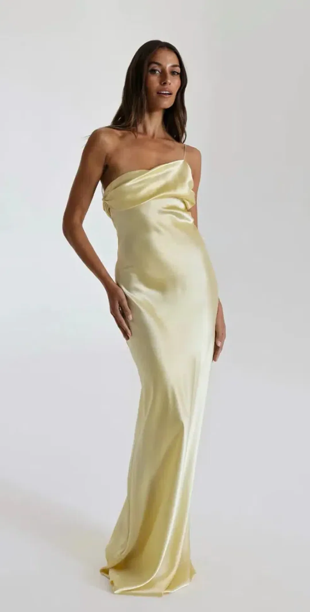 Natalie Rolt Mikayla Gown Yellow Size 8 for rent on The Volte - main image
