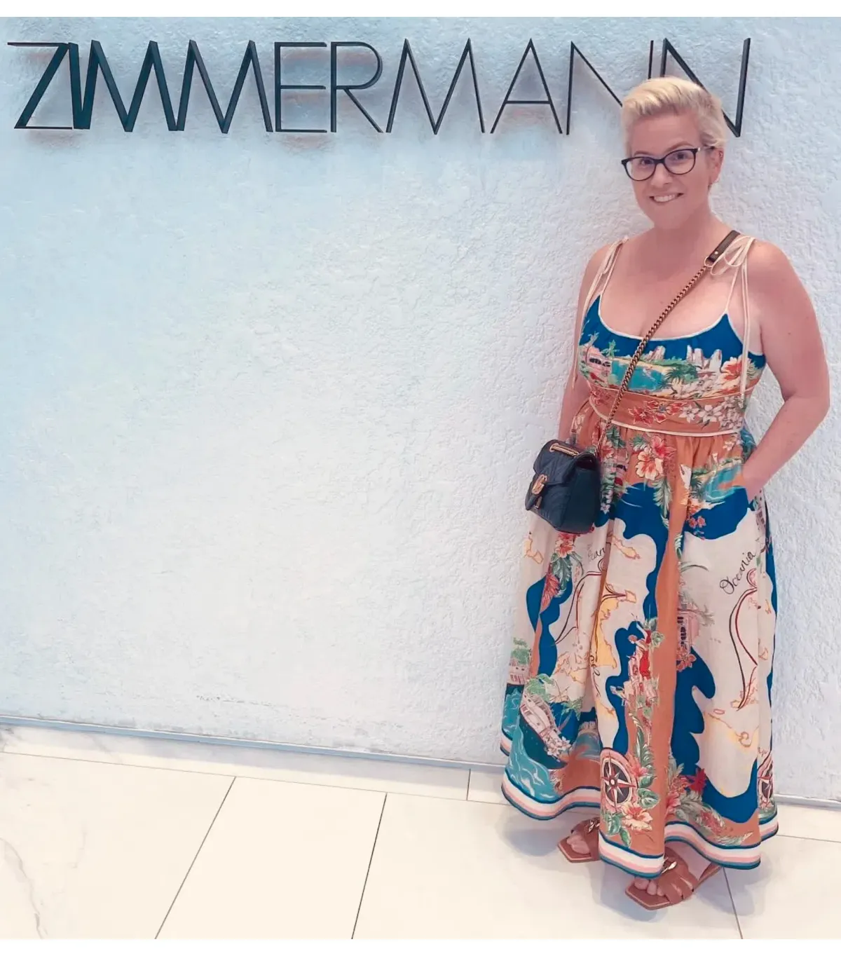 Zimmermann Alight Picnic Dress in Nautical Map Size 4 / AU 16 - Image 4