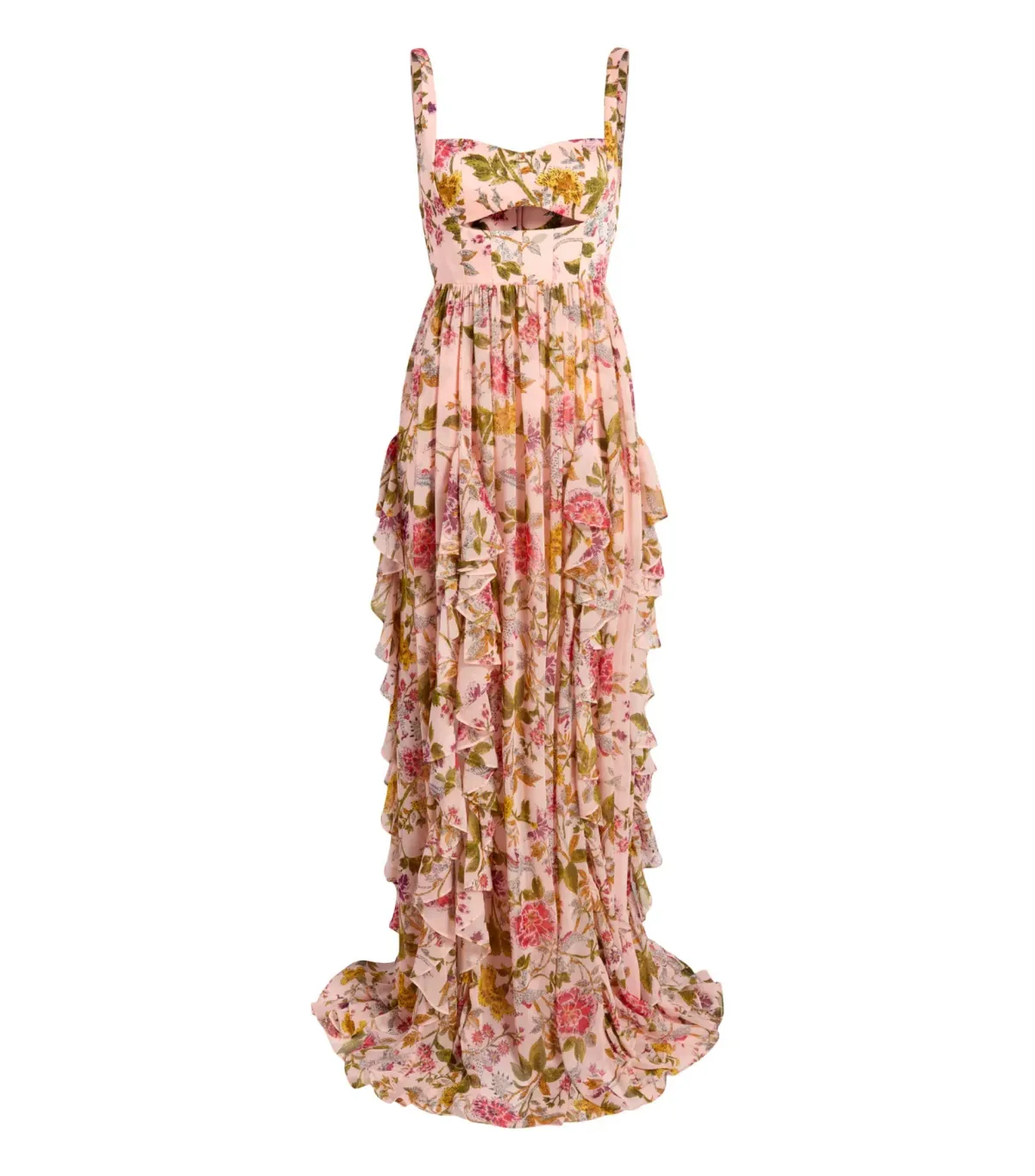 Cinq a Sept Xiomara Dress Pink Floral Size AU 8  - Image 5