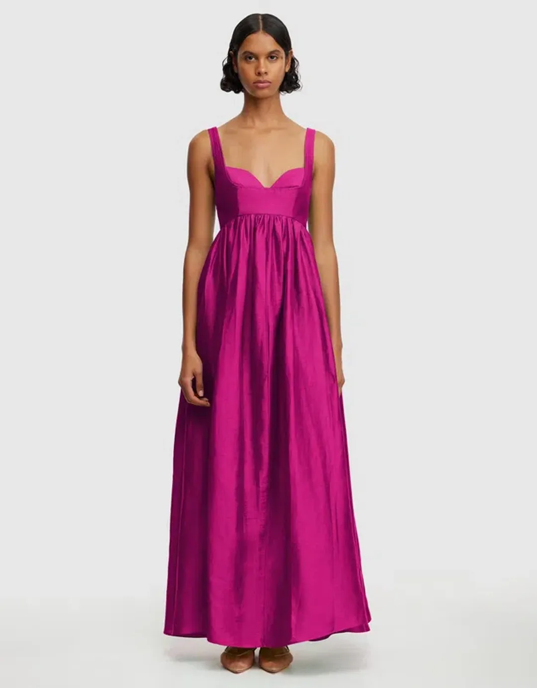 Acler Sandgate Maxi Dress in Plum Size 10 for rent on The Volte - main image
