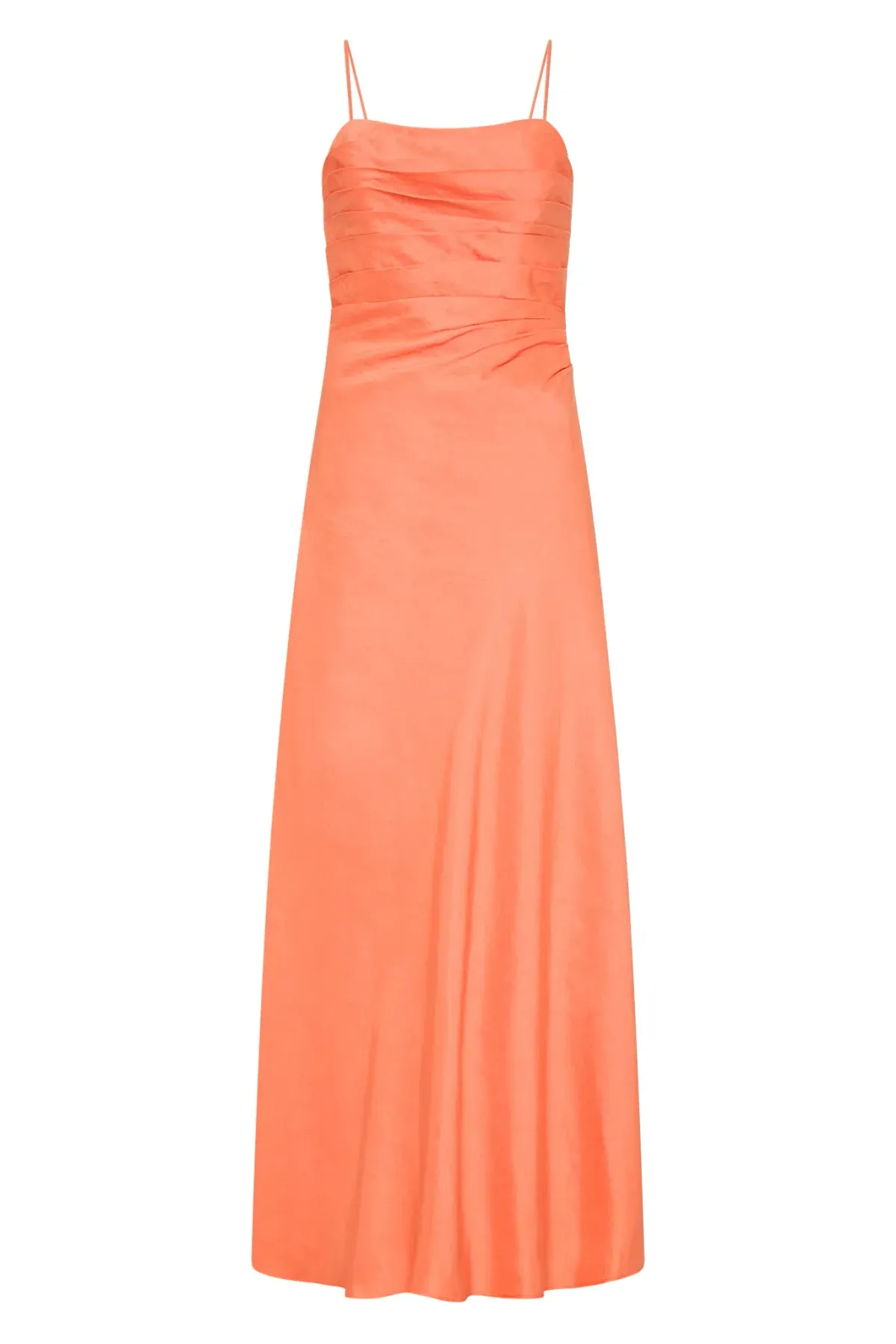 AJE Clarice Draped Maxi Dress Sunset Orange Size 14 - Image 5