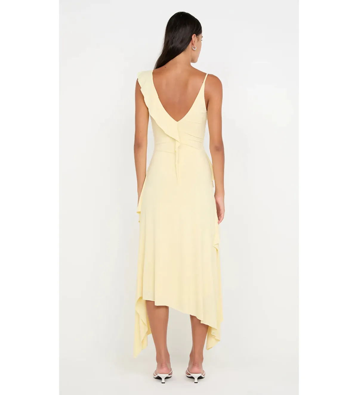 Bec and Bridge Marnie Asym Asymmetrical Dress in Yellow Size 10  - Image 4