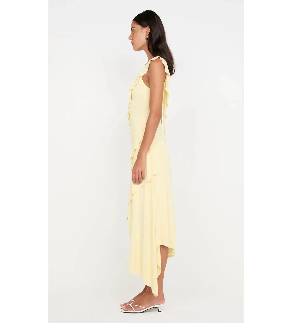 Bec and Bridge Marnie Asym Asymmetrical Dress in Yellow Size 10  - Image 3