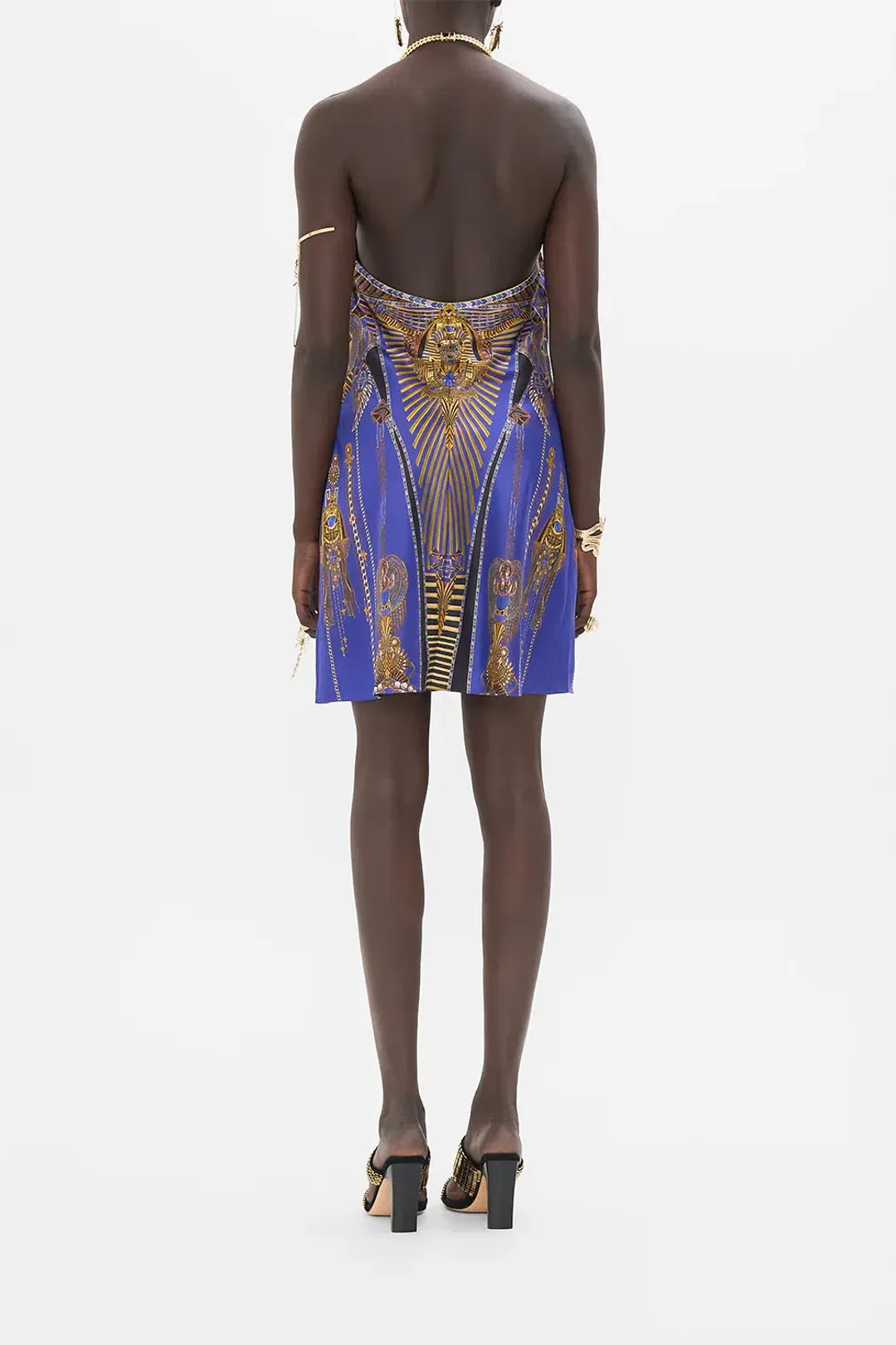Camilla Draped Short with Neckpiece Multi Size AU 8 for rent on The Volte - main image