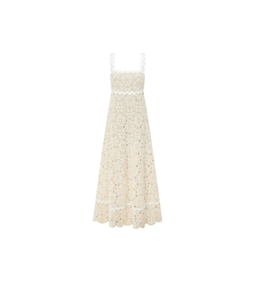 Zaco Dalton Crochet Dress White Size Au 10 for rent on The Volte - main image