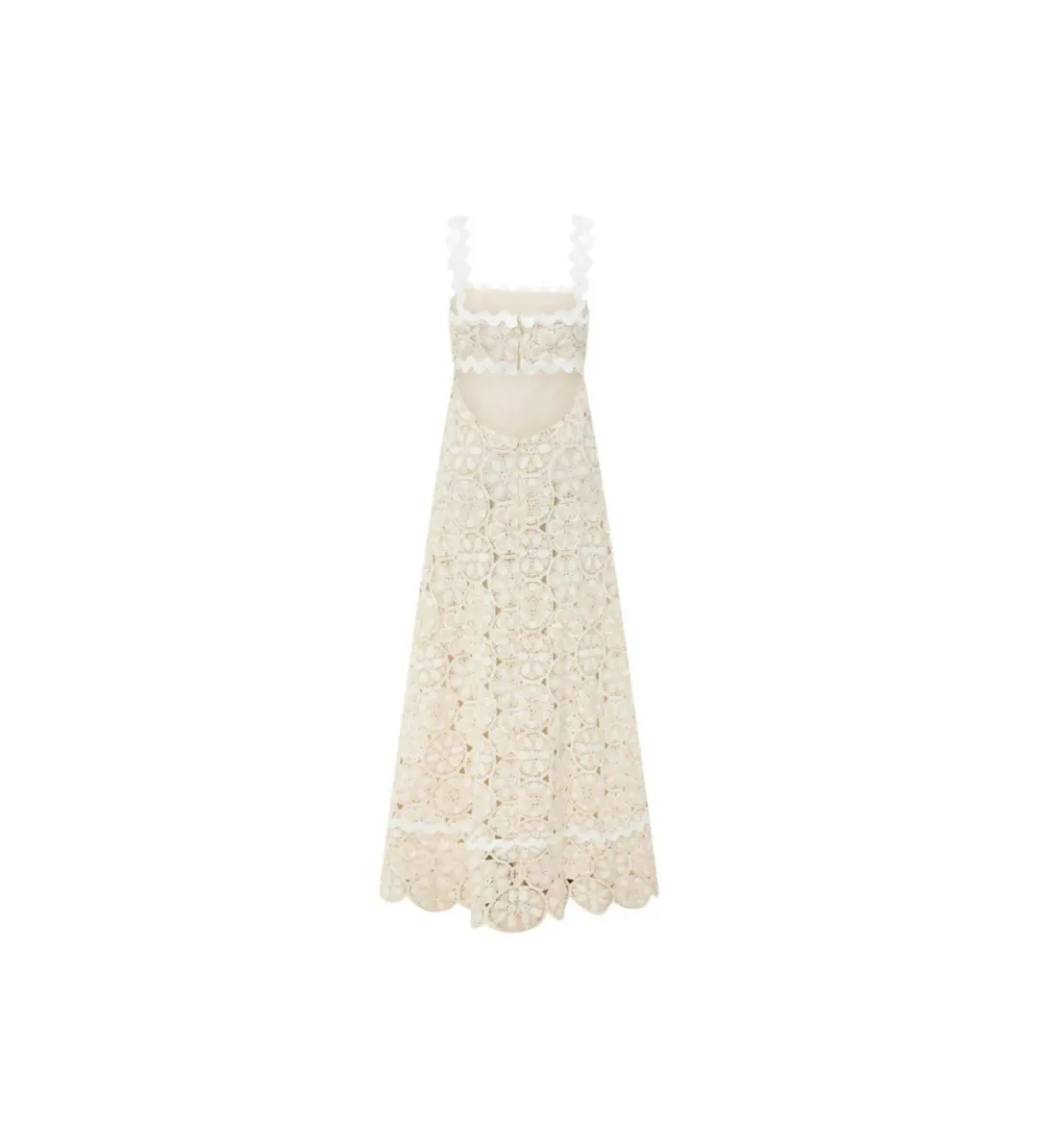 Zaco Dalton Crochet Dress White Size Au 10 for rent on The Volte - main image