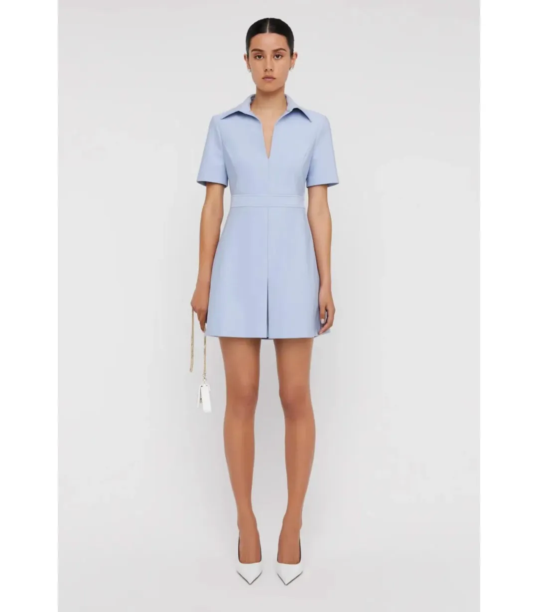 Scanlan Theodore Italian Milano Dress Blue Size AU 8 for rent on The Volte - main image