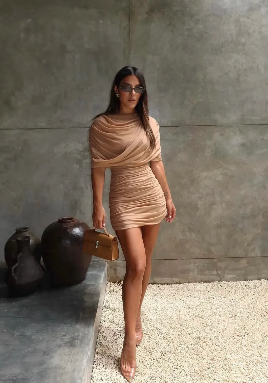 Effie Kats Phoneix Mini Beige Size AU 8 for rent on The Volte - main image