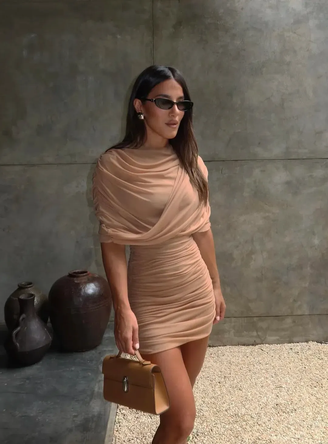 Effie Kats Phoneix Mini Beige Size AU 8 for rent on The Volte - main image