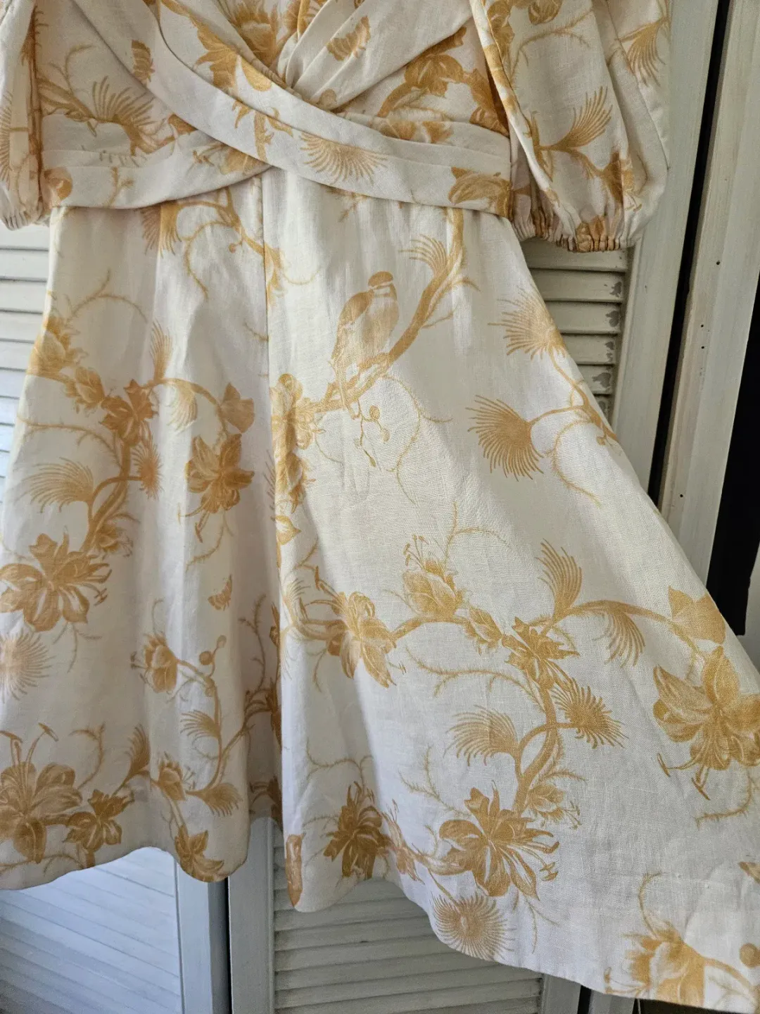 Zimmermann Wrap Mini Keira Beige Size AU 8 for rent on The Volte - main image