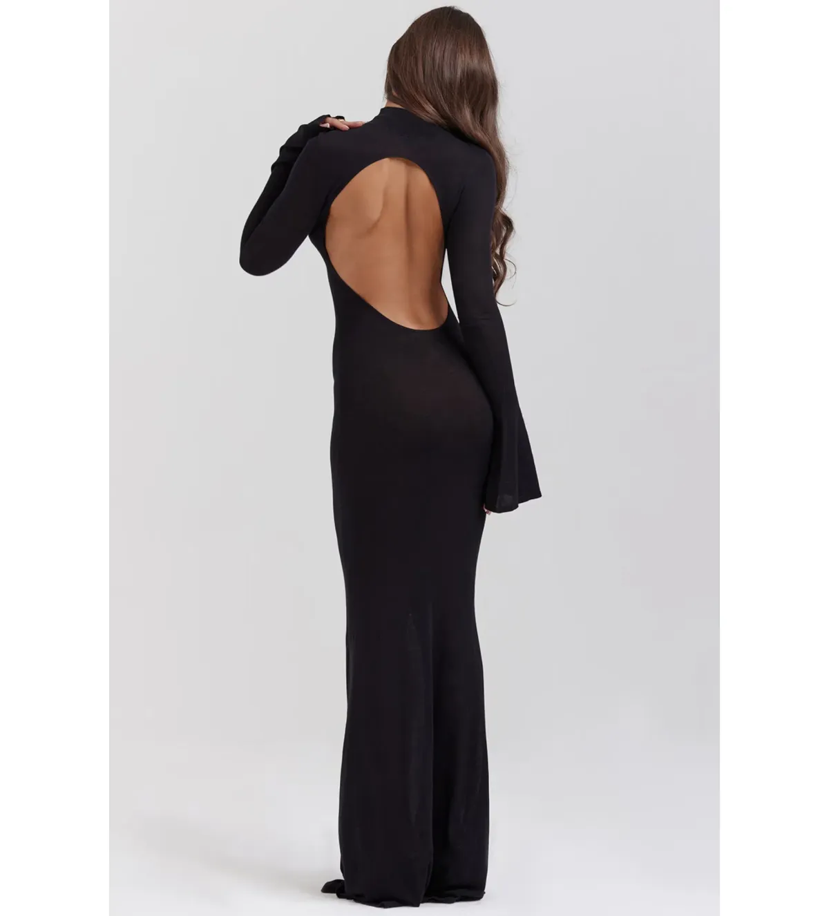 House of CB  Sancha Knit Maxi Dress in Black Size AU 8 - Image 3