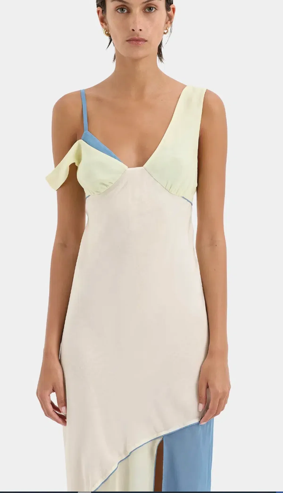 Sir The Label Thames Splice Midi Dress 2 / AU 10 - Image 3