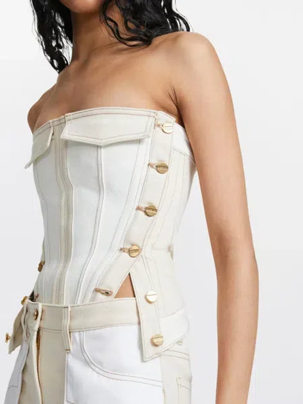 Dion Lee Denim Inverse Utility Corset Size AU 8 - Image 2