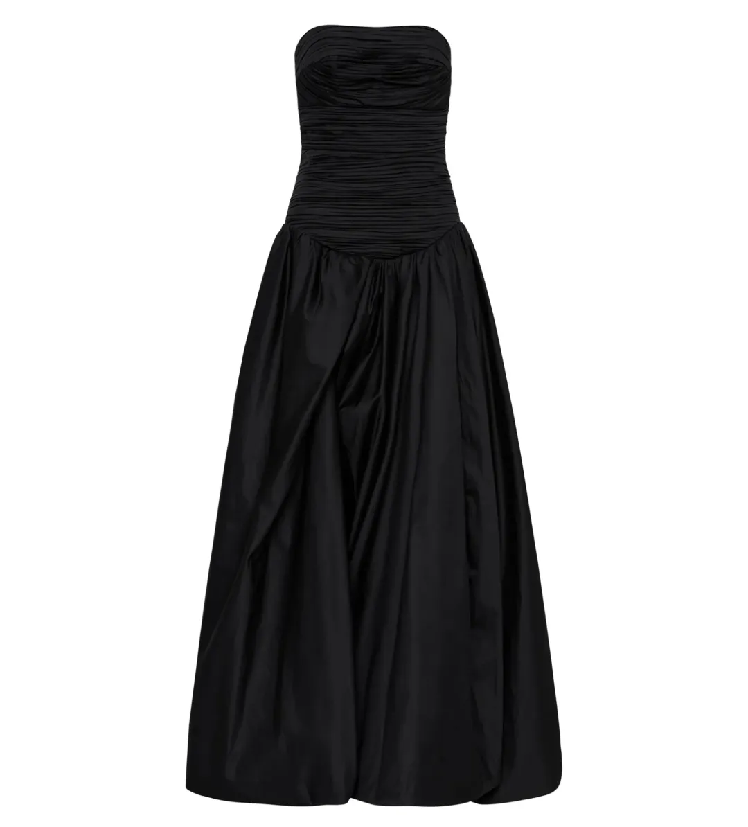 Aje Violette Bubble Hem Maxi Dress in Black Size AU 8 for rent on The Volte - main image