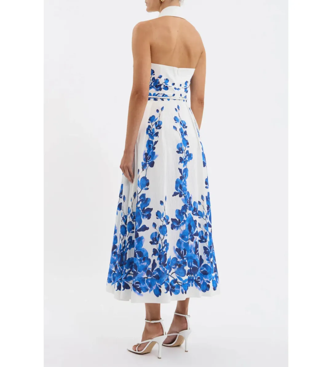Rebecca Vallance Orchid Blues Midi Dress Floral Size AU 10 for rent on The Volte - main image