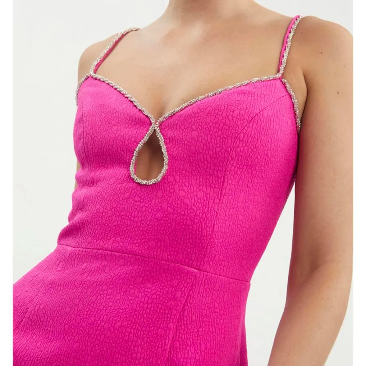 Rebecca Vallance Christina Mini Dress Hot Pink Size  AU 12 - Image 2