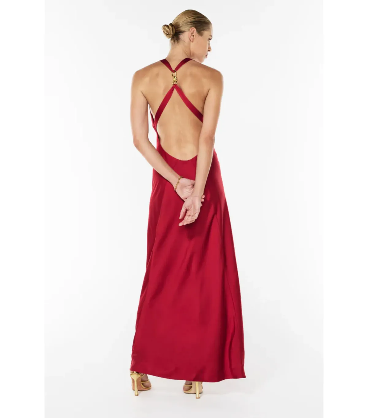 Manning Cartell Charmed Cowl Slip Dress in Red Size AU 10  - Image 5