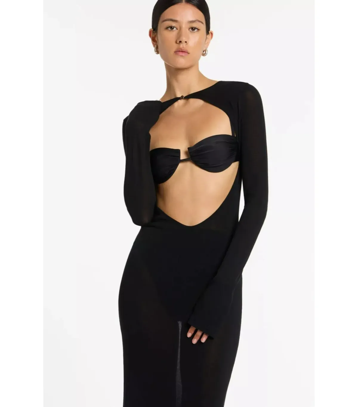 Sir The Label Eva Knit Dress Black Size 1 / AU 8 - Image 2