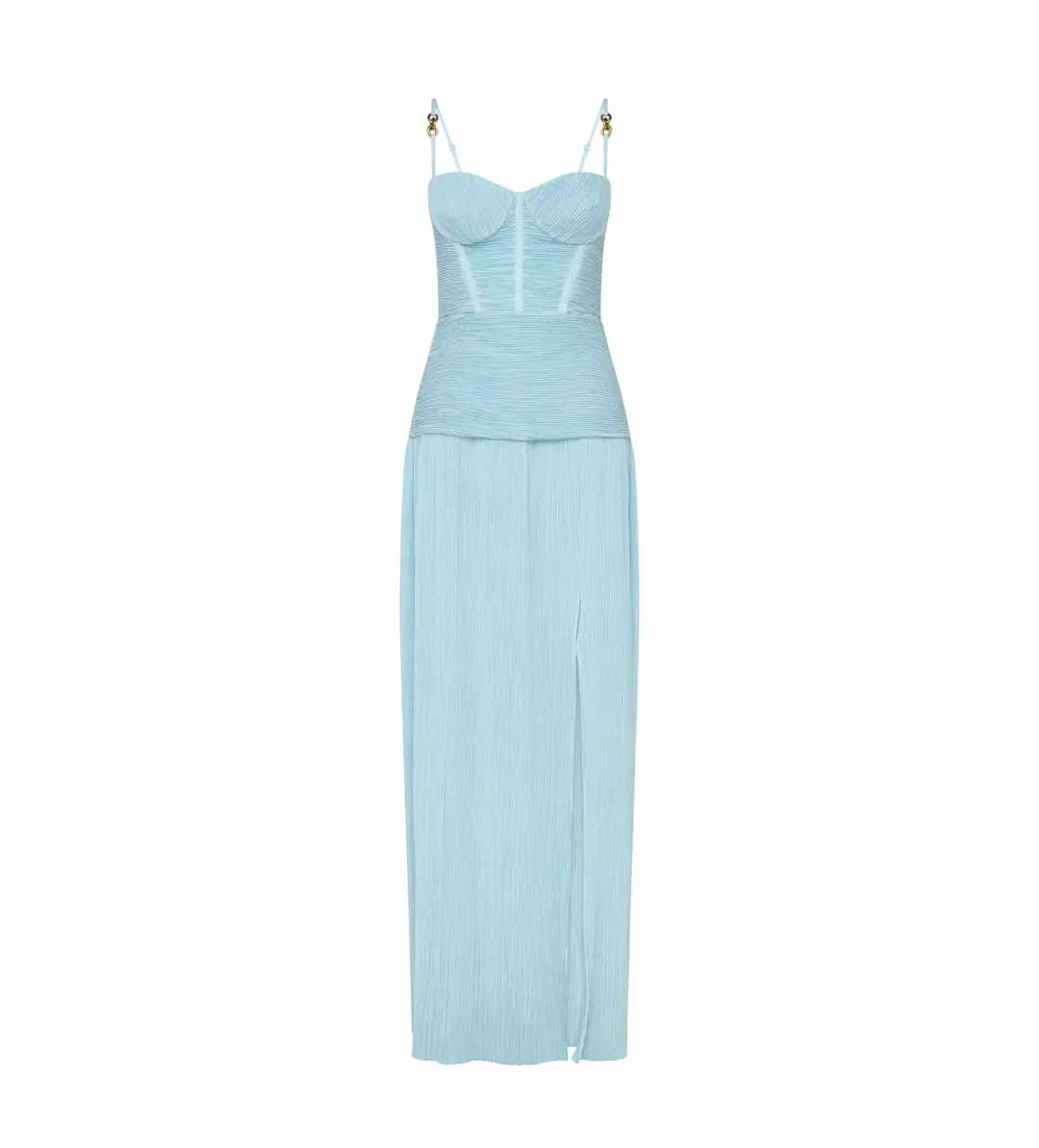 Manning Cartell Double Time Pleat Dress Acqua Spritz Size 8 for rent on The Volte - main image