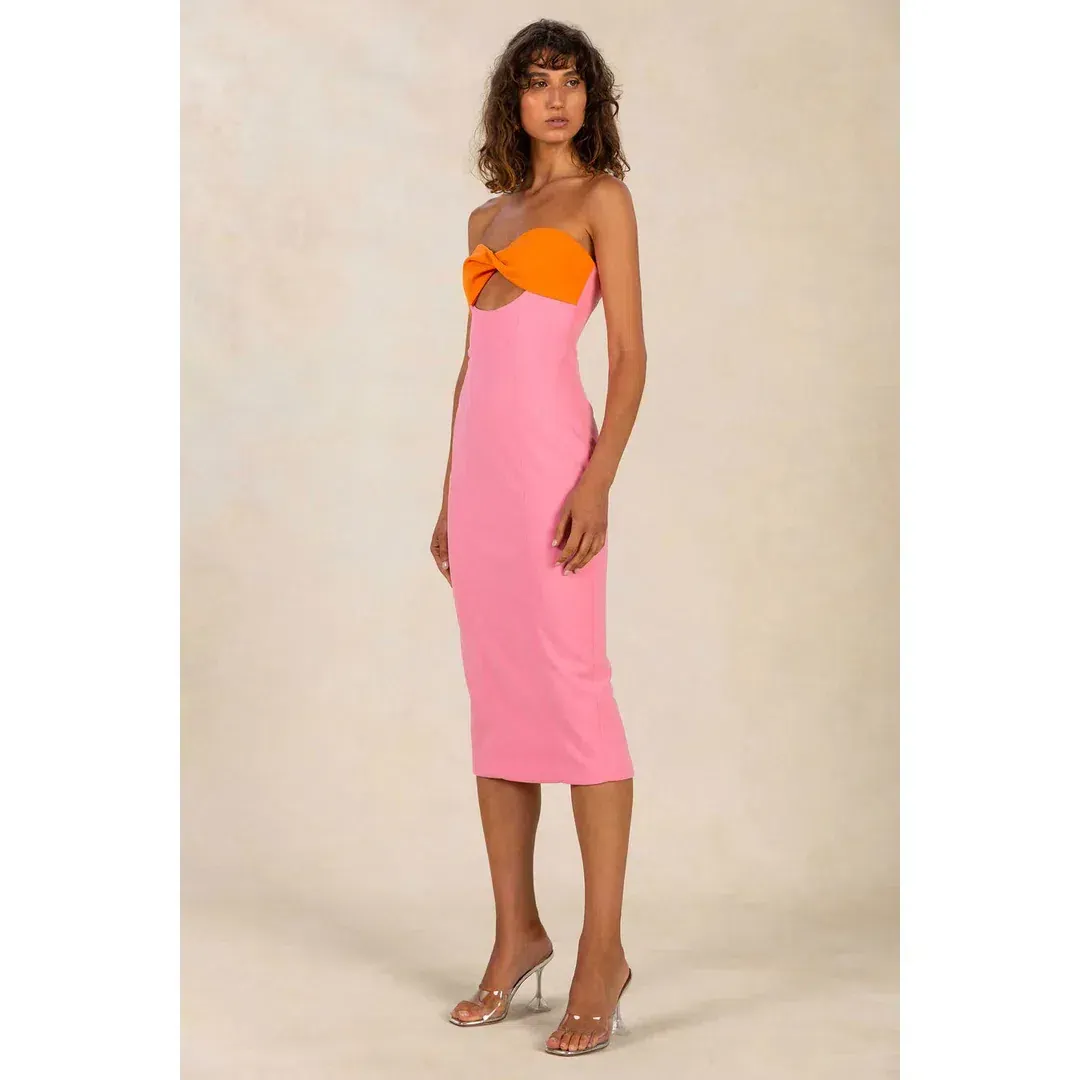 MISHA  Antonella Dress Pink Size 10 for rent on The Volte - main image