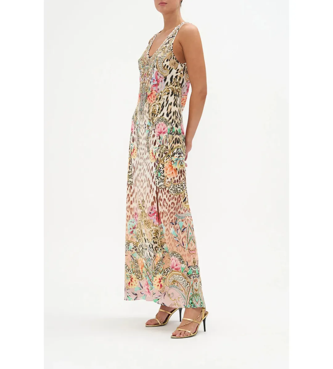 Camilla Bias Cut Tank Dress Queen Atlantis Size S / AU 10 for rent on The Volte - main image