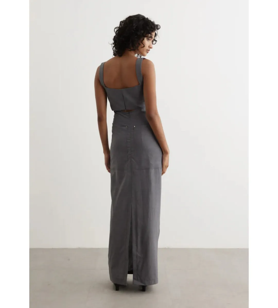 Paris Georgia Amara Bustier Top and Maxi Skirt Wool Size S / AU 8 for rent on The Volte - main image