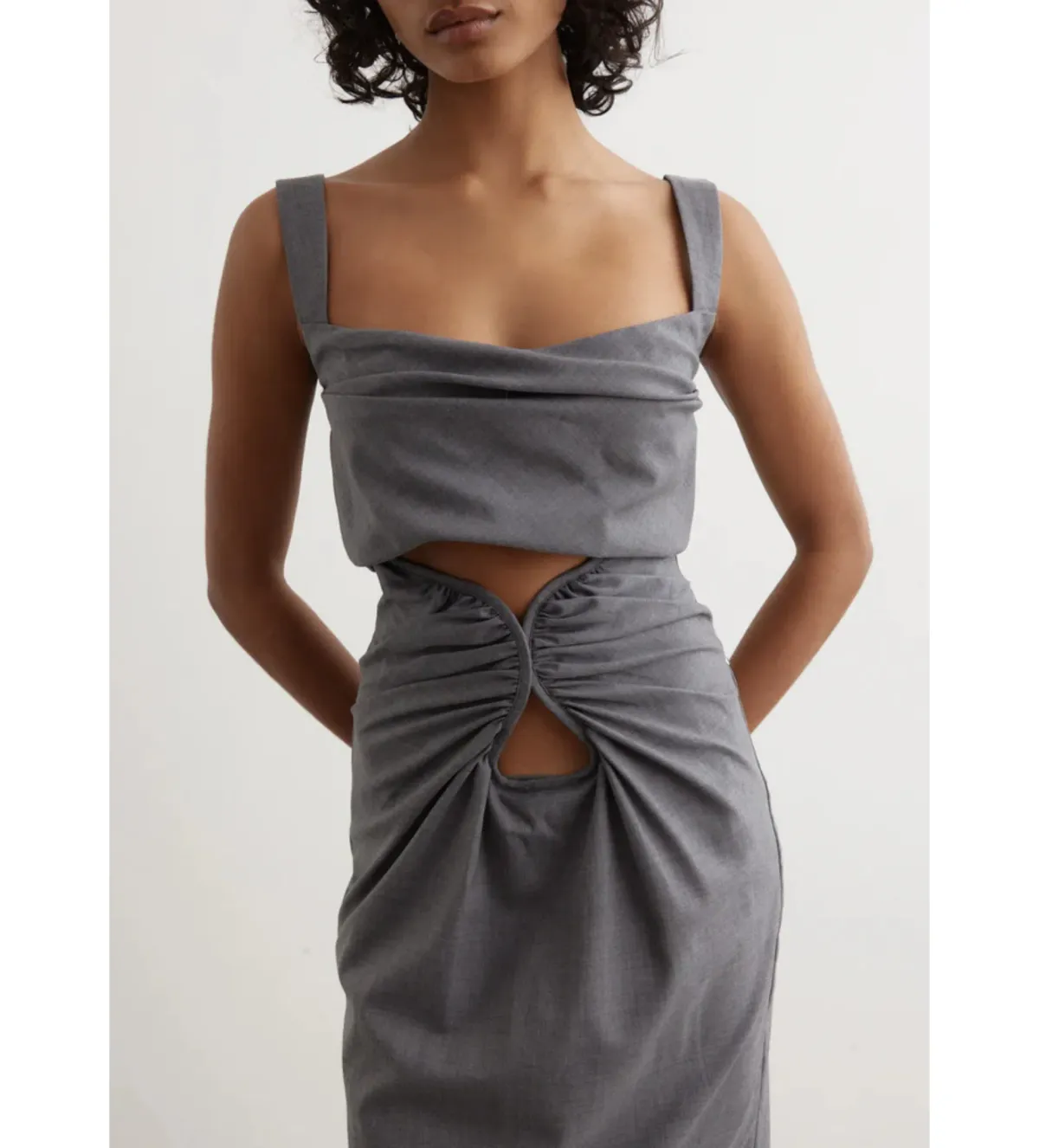 Paris Georgia Amara Bustier Top and Maxi Skirt Wool Size S / AU 8 - Image 3