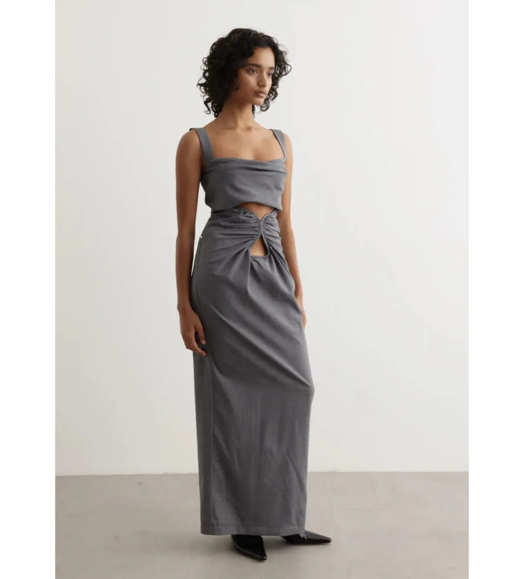 Paris Georgia Amara Bustier Top and Maxi Skirt Wool Size S / AU 8 for rent on The Volte - main image
