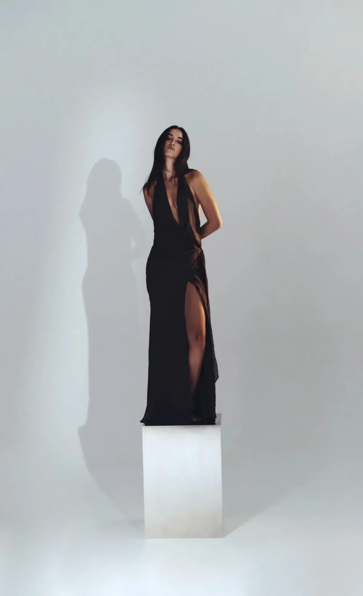 Bec and Bridge Soneva Wrap Maxi Dress Chocolate Size 8 - Image 2