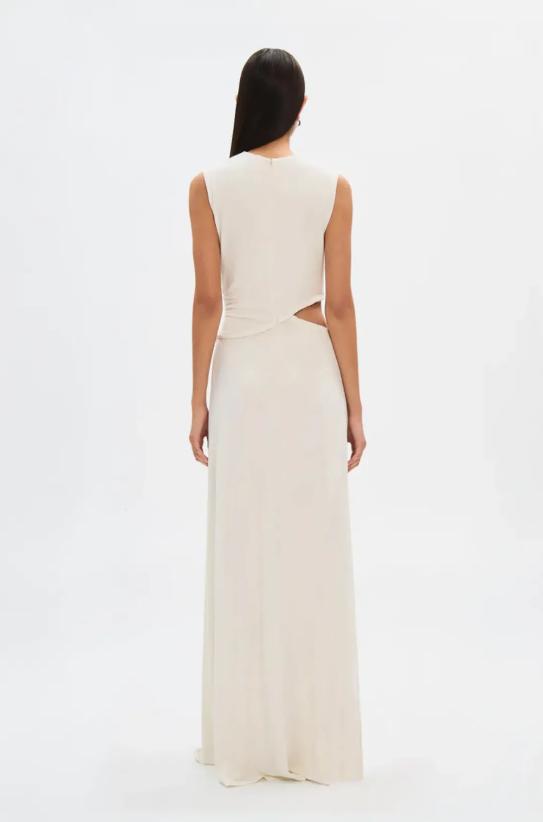 Misha Sierra Cupro Dress White Size 8/S for rent on The Volte - main image