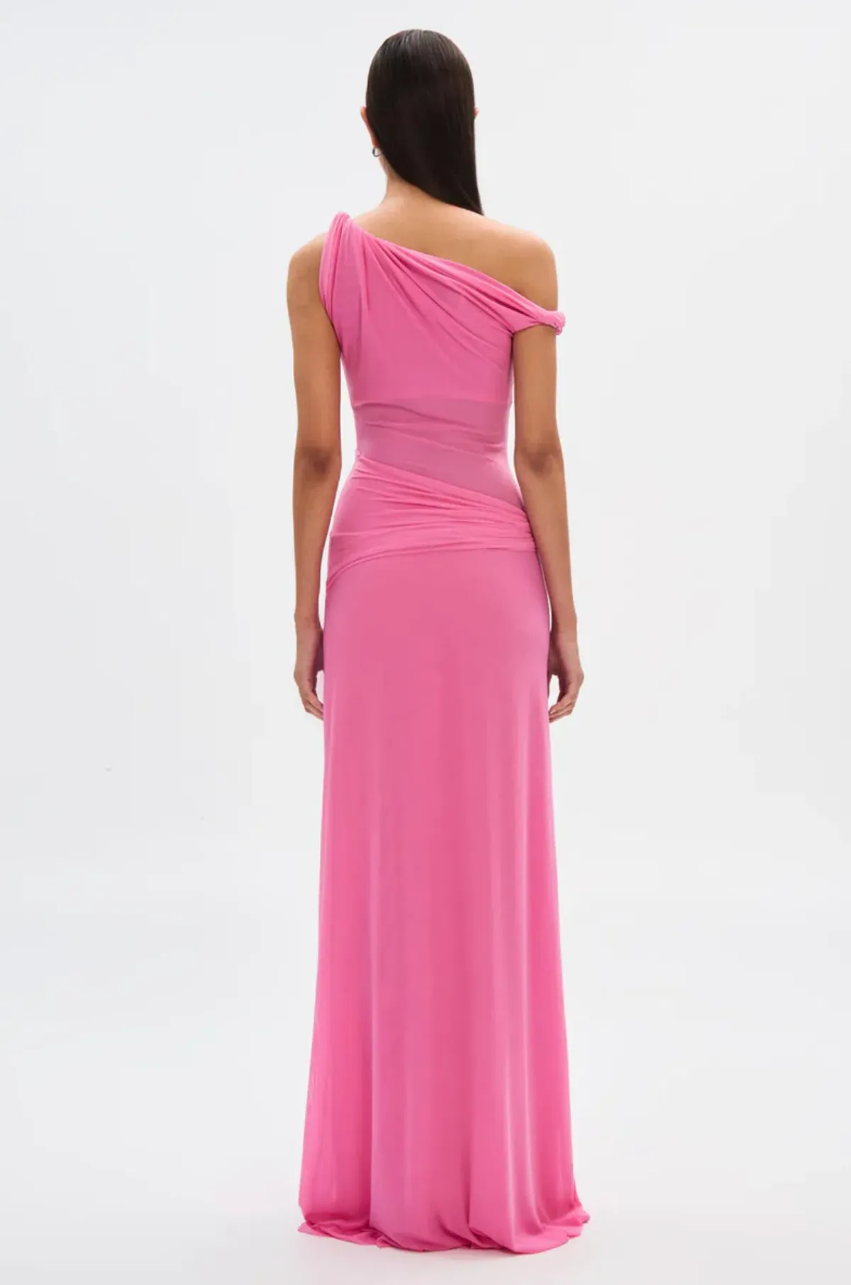 Misha Sisal Mesh Dress Pink Size 8/S - Image 3