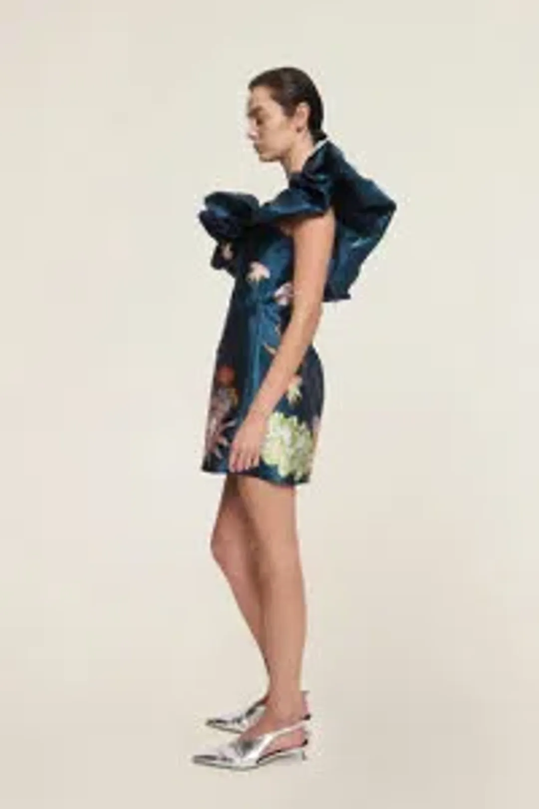 Alemais Dorian Mini Dress Navy Size AU 14 for rent on The Volte - main image