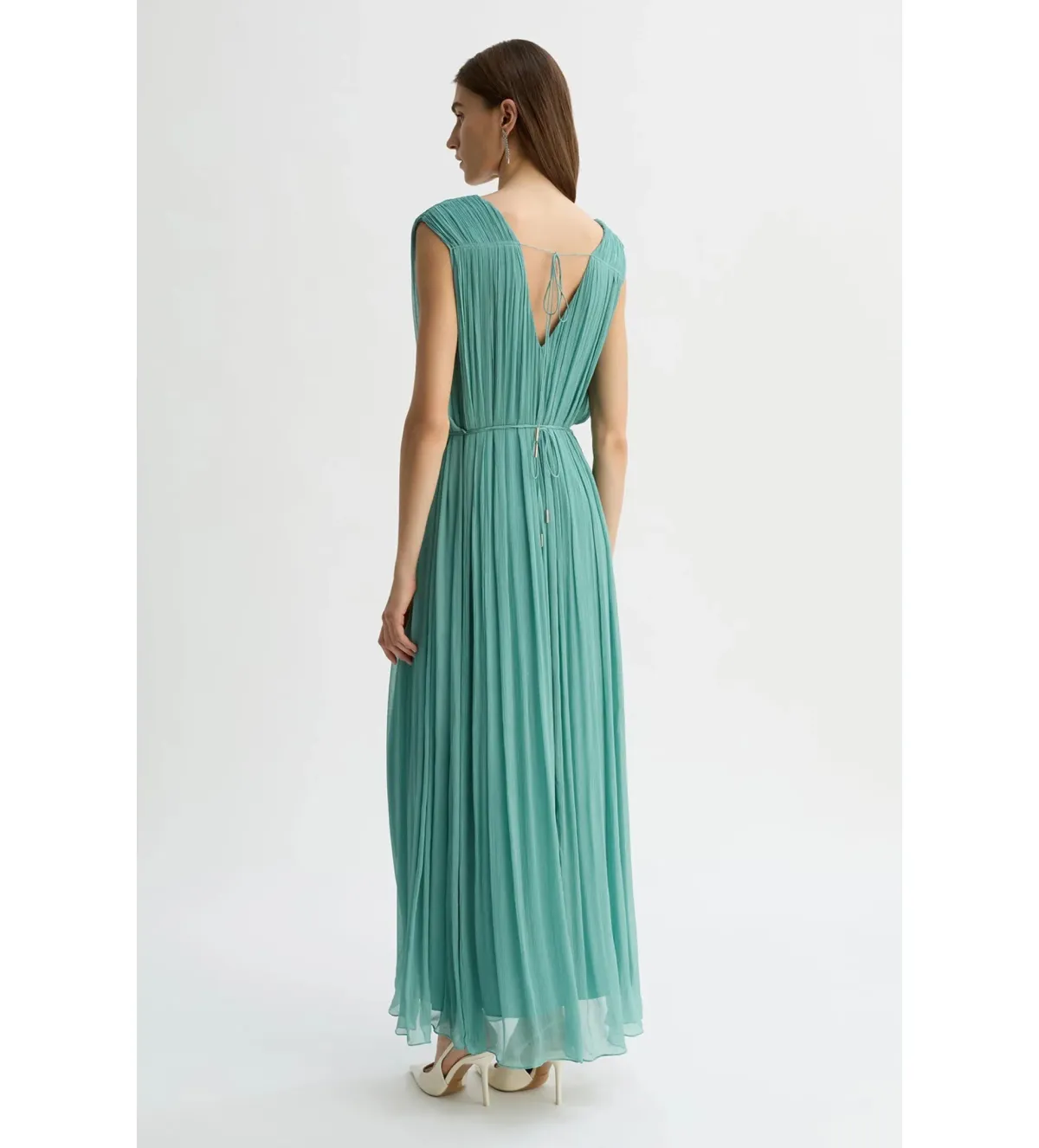 Willow Etienne Maxi Dress Sage Size AU 12 - Image 3
