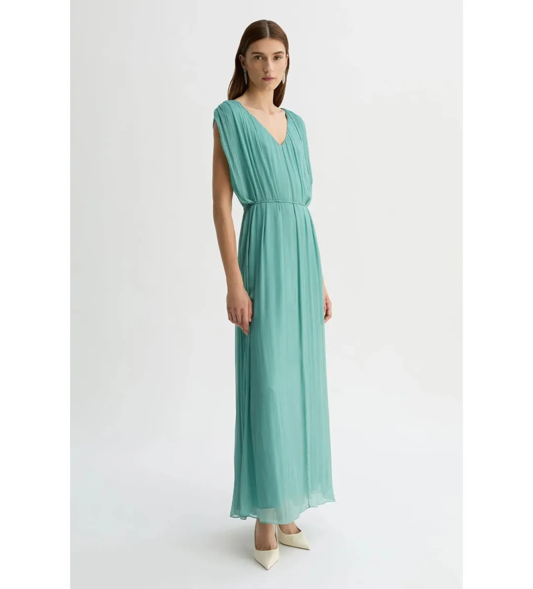 Willow Etienne Maxi Dress Sage Size AU 12 for rent on The Volte - main image