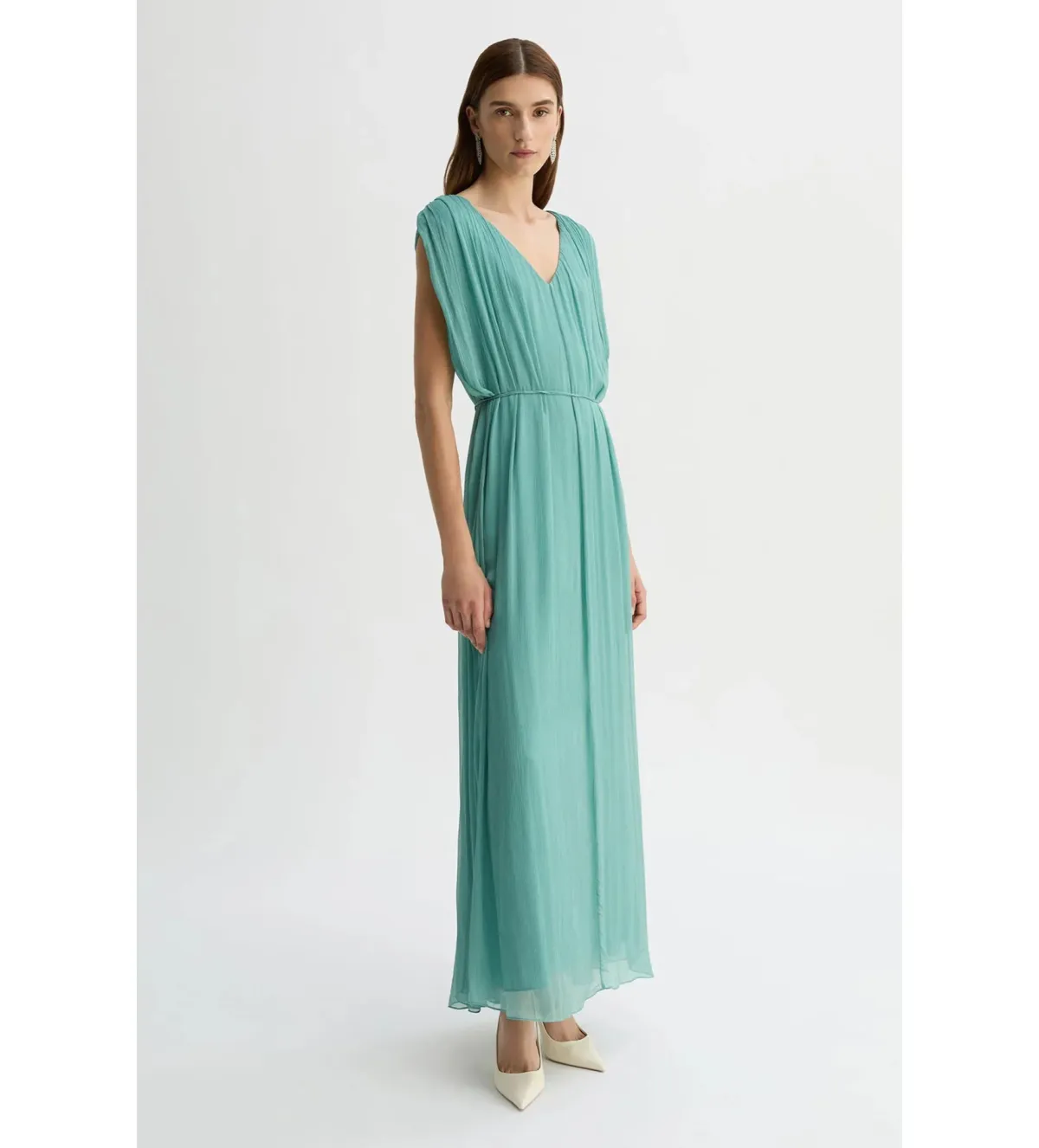 Willow Etienne Maxi Dress Sage Size AU 12 - Image 2