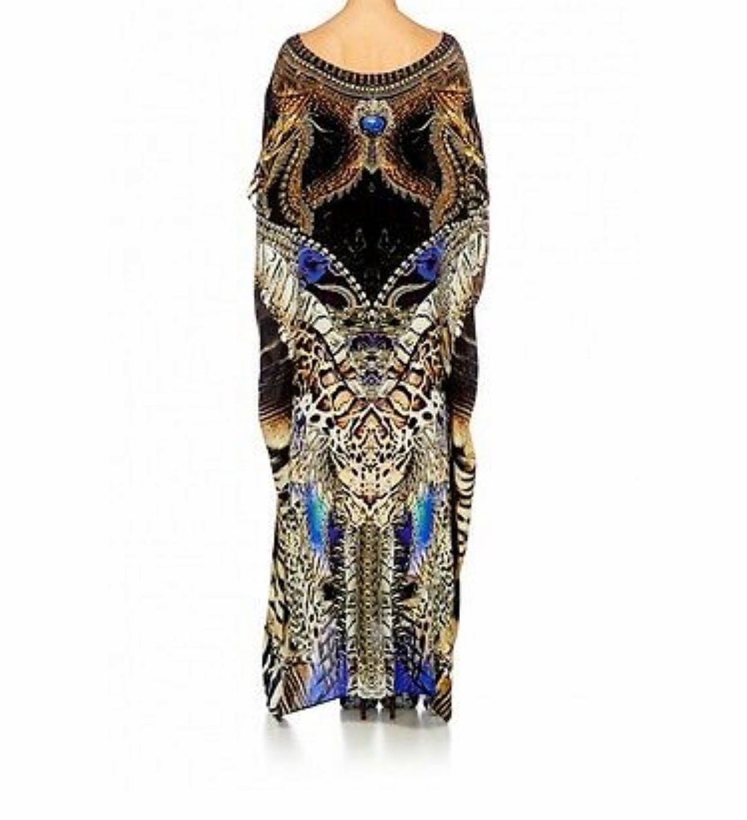 Camilla Franks Silk Dragon Lady Round Neck Dress Print Size 8 for rent on The Volte - main image