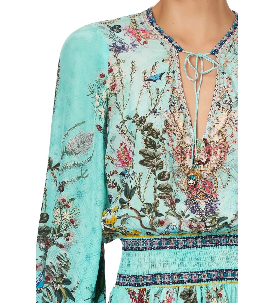 Camilla Millas Backyard Shirred Relaxed Short Dress Size S / AU 10 for rent on The Volte - main image