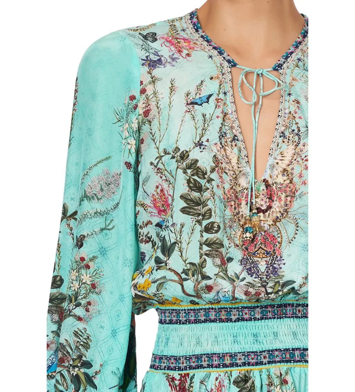 Camilla Millas Backyard Shirred Relaxed Short Dress Size S / AU 10 - Image 4