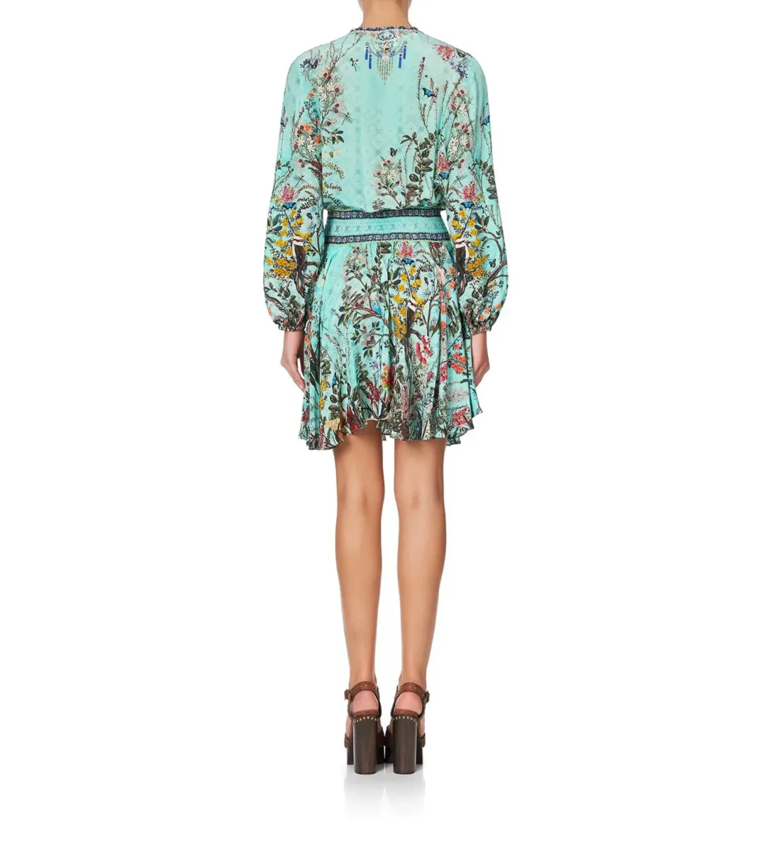 Camilla Millas Backyard Shirred Relaxed Short Dress Size S / AU 10 for rent on The Volte - main image