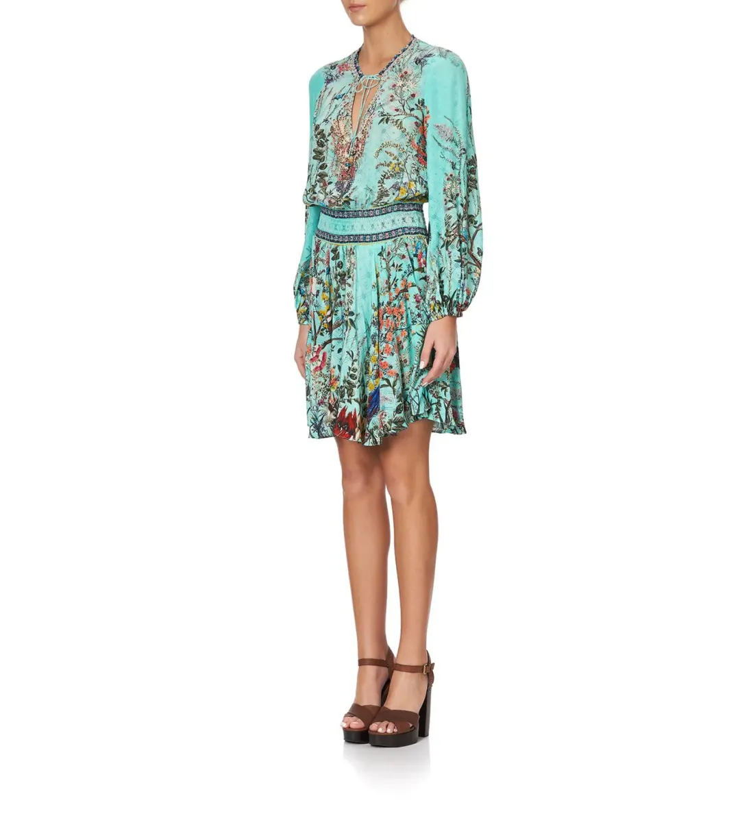 Camilla Millas Backyard Shirred Relaxed Short Dress Size S / AU 10 for rent on The Volte - main image