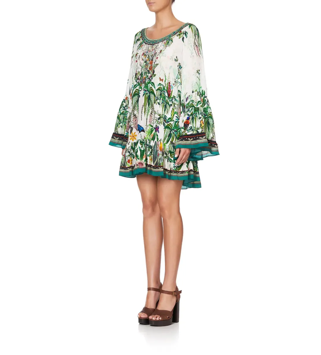 Camilla Daintree Darling A Line Frill Dress Size S / AU 10 for rent on The Volte - main image