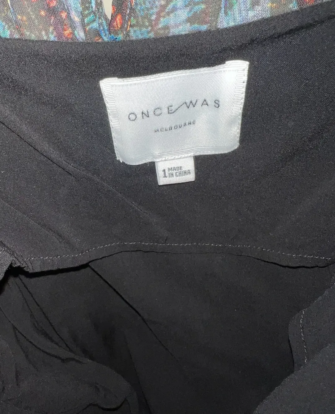 Once Was Silk Midi Multi with Cotton Slip Size 8  for rent on The Volte - main image