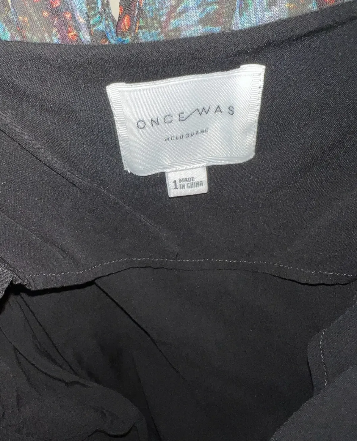 Once Was Silk Midi Multi with Cotton Slip Size 8  - Image 4