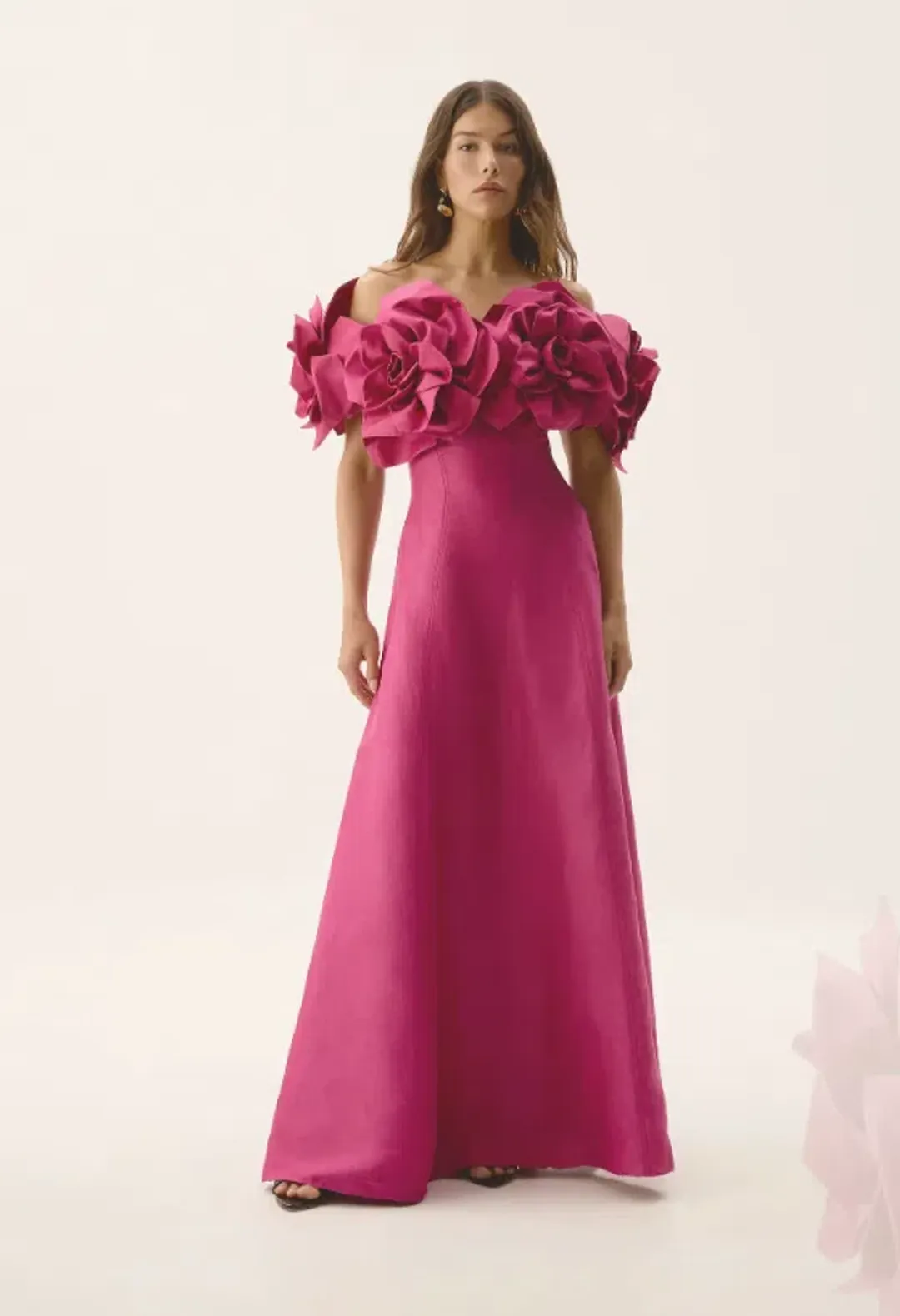 Aje Etta Gown Pink Size AU 10 for rent on The Volte - main image